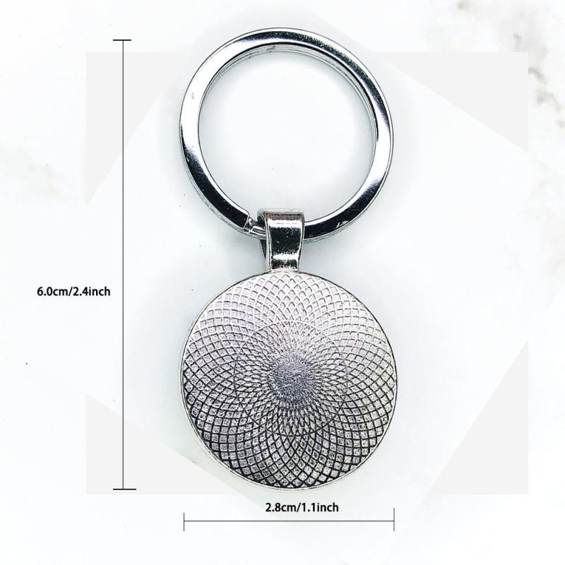 Chess Keychain Checkerboard Chess Pieces Glass Gem Pendant Key Chain