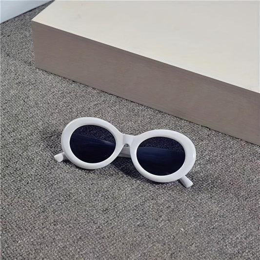 Retro Small Sunglasses Big Thick Bold Frame Unisex
