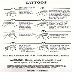 Wolf & Flower Pattern Temporary Tattoo Waterproof Long-lasting Tattoo