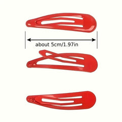 20pcs Water Drop Shape Hairpin Clips Stainless Steel Hair Accessories