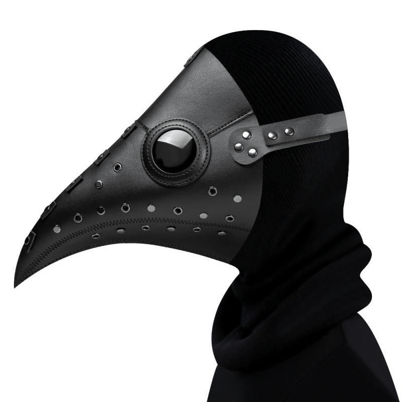 Halloween Plague Doctor Mask & Cape Cyber Punk Bird Mask Costume