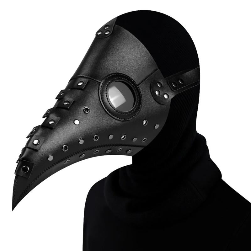 Halloween Plague Doctor Mask & Cape Cyber Punk Bird Mask Costume