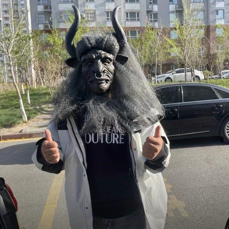 Bull Face Mask For Masquerade Halloween Stage Performance Show Props