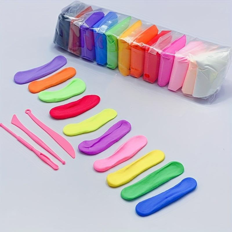 12Pcs Ultralight Clay Set for Kids DIY Space Mud Clay