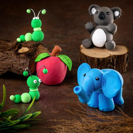 24 Air Dried Clay Magic Foam Set Great for Kids & Adults
