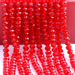 Crystal Beads for Bracelets Necklaces 4 6 8mm Flat Round Faux Glass