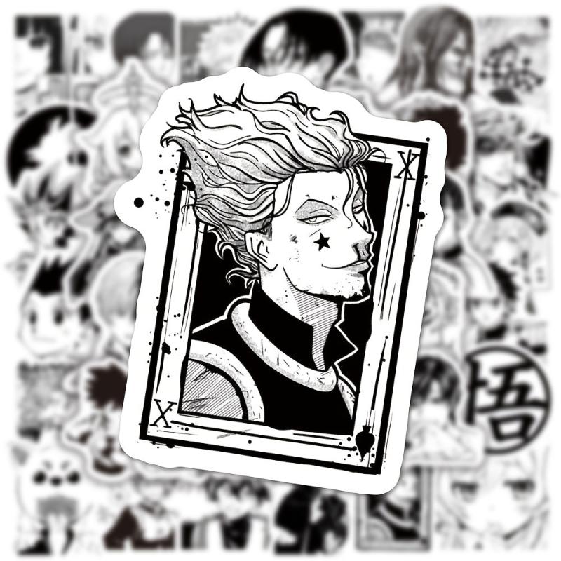 50pcs Waterproof Anime Stickers for Mobile Helmet Cup Bicycle Computer