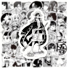 50pcs Waterproof Anime Stickers for Mobile Helmet Cup Bicycle Computer