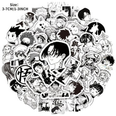 50pcs Waterproof Anime Stickers for Mobile Helmet Cup Bicycle Computer