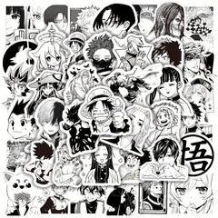 50pcs Waterproof Anime Stickers for Mobile Helmet Cup Bicycle Computer