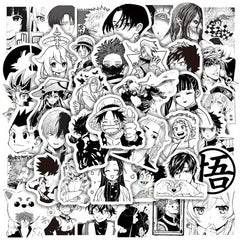 50pcs Waterproof Anime Stickers for Mobile Helmet Cup Bicycle Computer