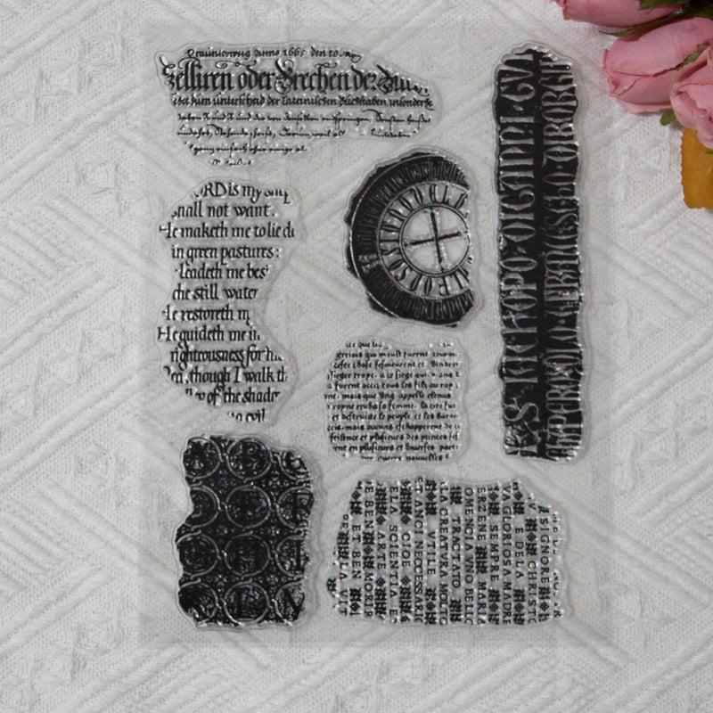Cartoon Transparent Stamp for DIY Decoration