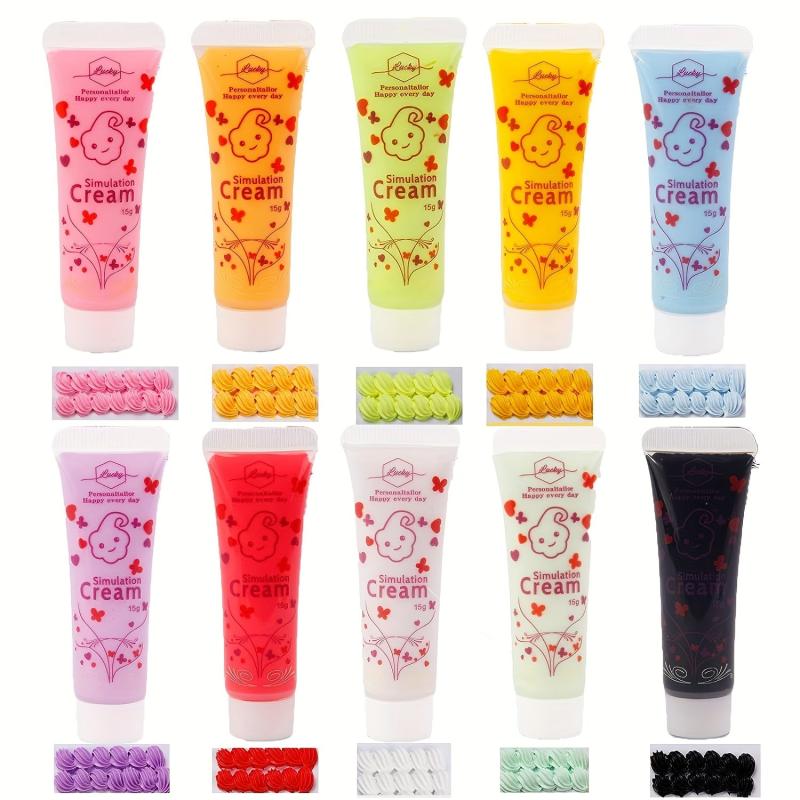 Whipped Cream Glue Kit - 10 Colors 15ml Each