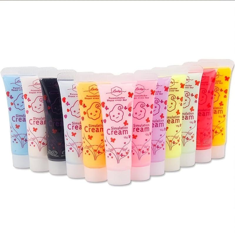Whipped Cream Glue Kit - 10 Colors 15ml Each