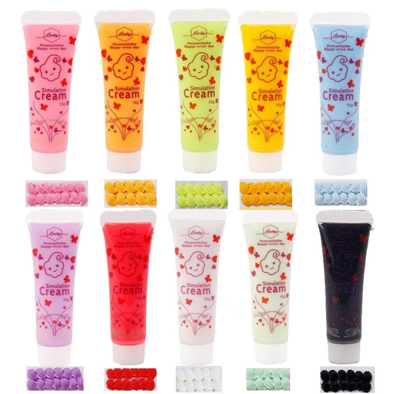 Whipped Cream Glue Kit - 10 Colors 15ml Each