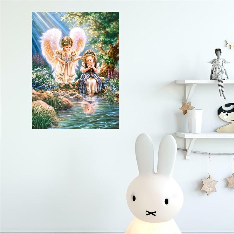 5D DIY Diamond Painting Set Angel Art Home Wall Decor 11.8x15.7