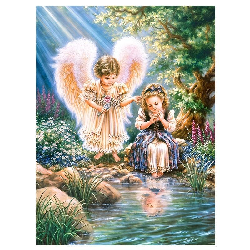 5D DIY Diamond Painting Set Angel Art Home Wall Decor 11.8x15.7