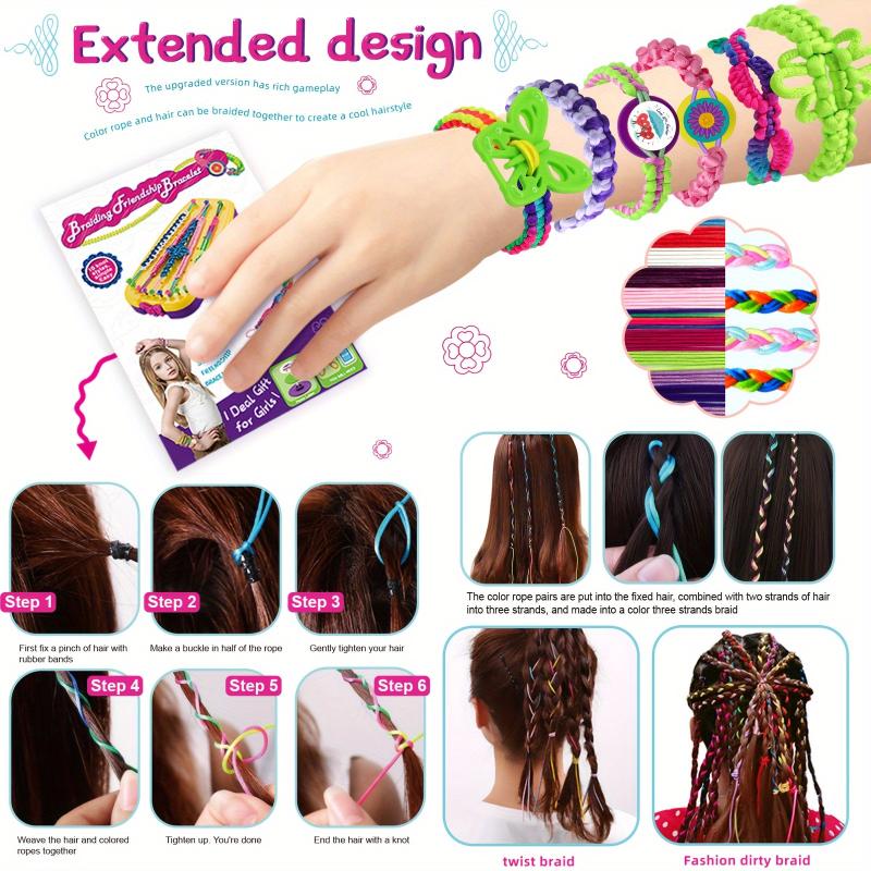 Friendship Bracelet Making Kit Woven Rope Toy Handicraft DIY Birthday Gift