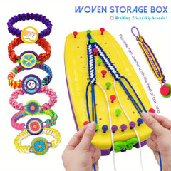 Friendship Bracelet Making Kit Woven Rope Toy Handicraft DIY Birthday Gift