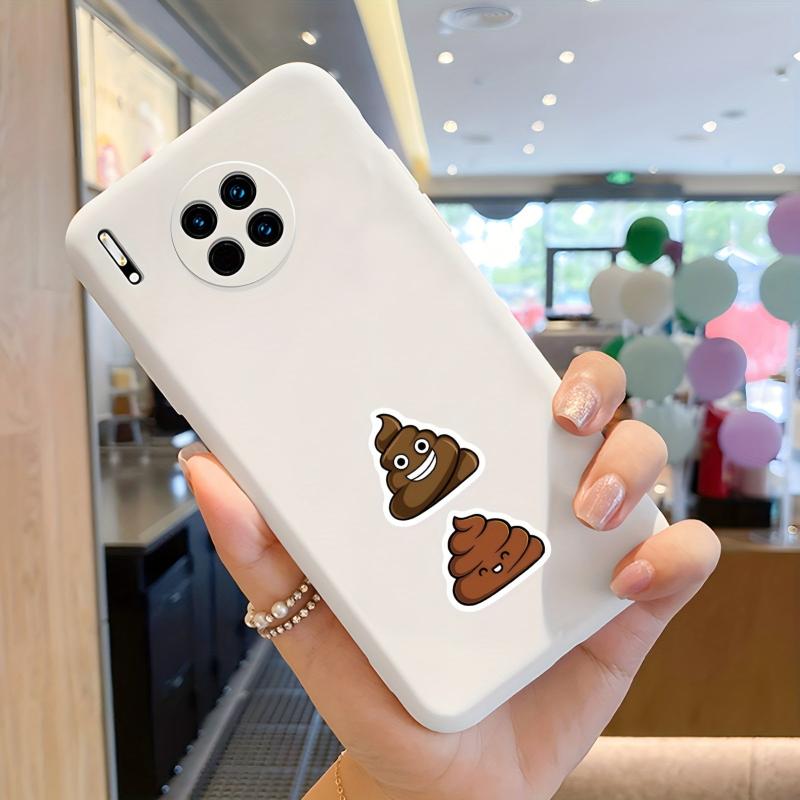 500 Funny Poop Stickers Roll Vinyl Waterproof Stickers