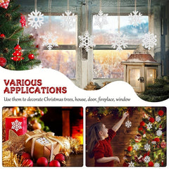 10pcs Wooden Christmas Snowflake DIY Craft Decorations Wall Hangings