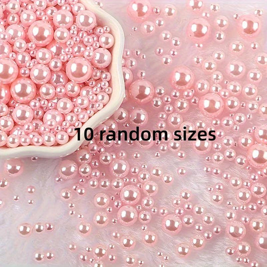 Assorted Pearl Beads Set Mixed Size Pearl Colored ABS Mixed 3 10mm Round Bead