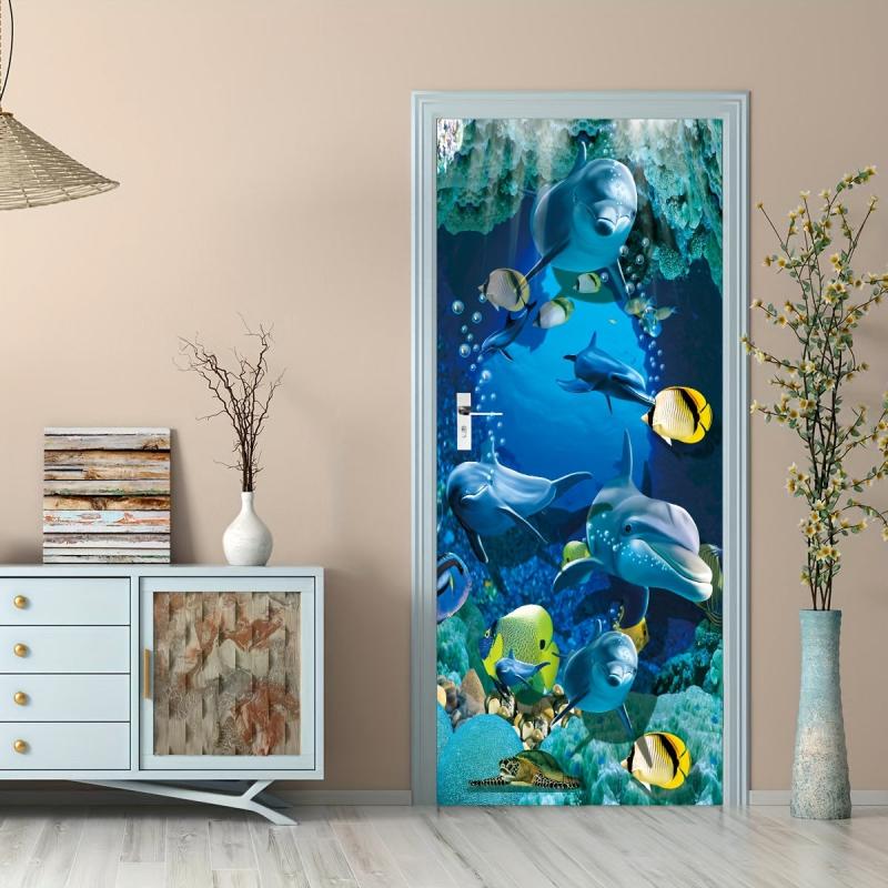 3D Door Sticker Wall Decoration 30x31in