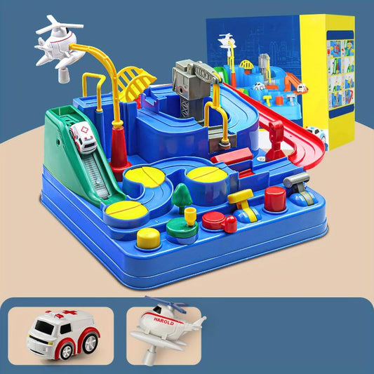 Race Track Adventure Toy City Rescue Playsets with Mini Cars
