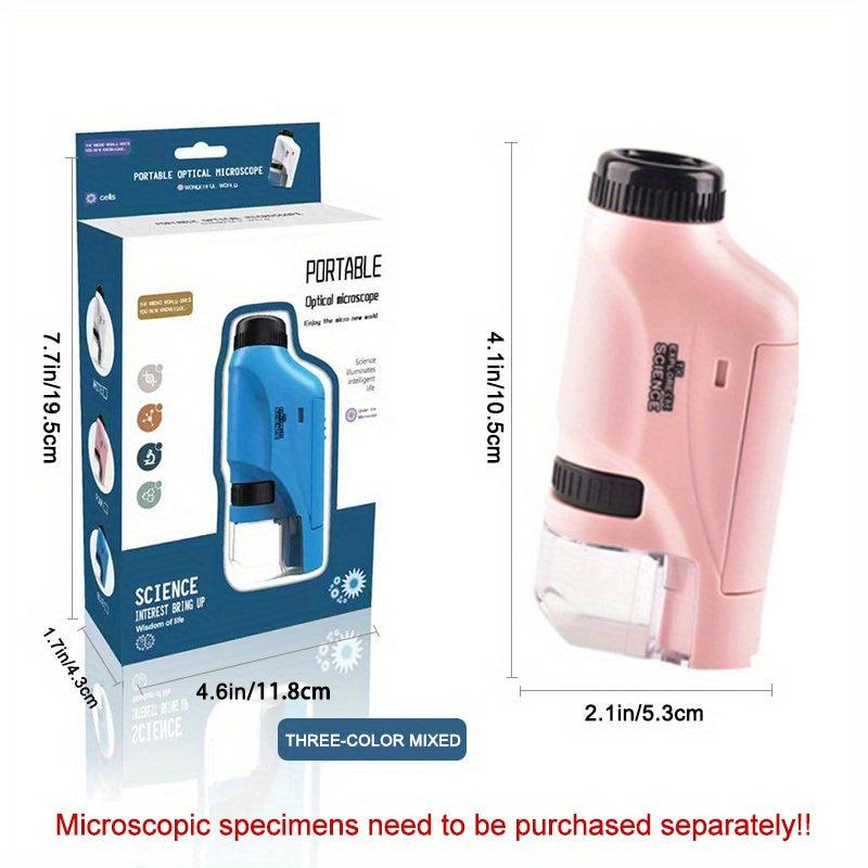 Mini Pocket Microscope Kit 60 120x Lab Handheld Microscope