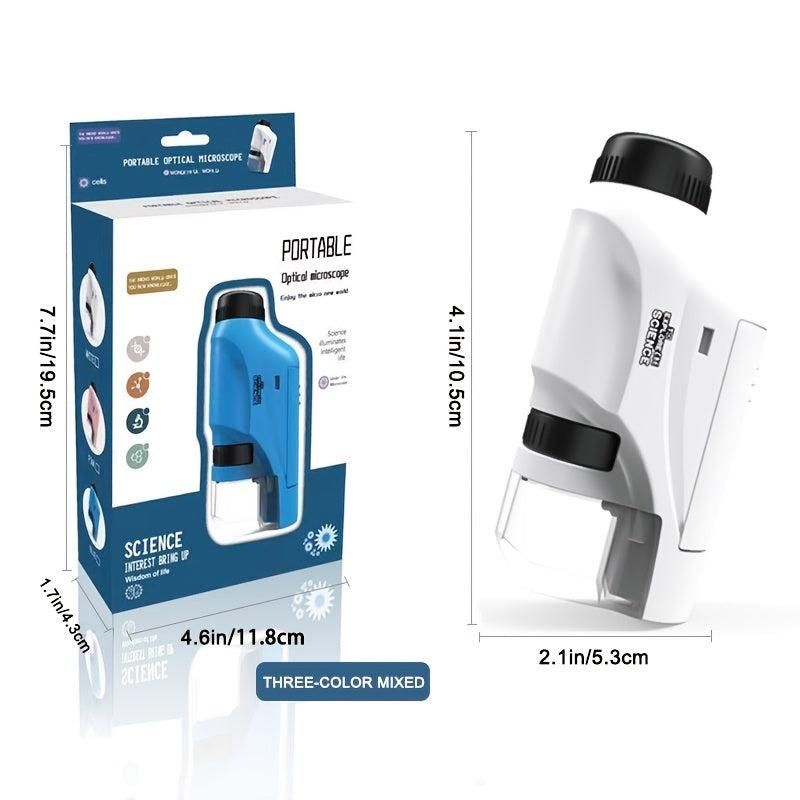 Mini Pocket Microscope Kit 60 120x Lab Handheld Microscope