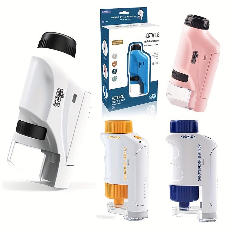 Mini Pocket Microscope Kit 60 120x Lab Handheld Microscope