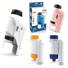 Mini Pocket Microscope Kit 60 120x Lab Handheld Microscope
