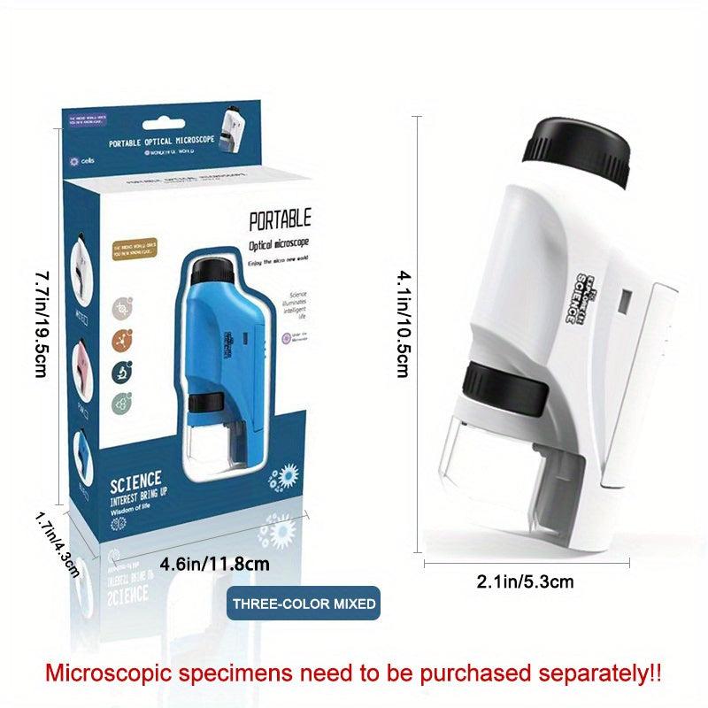 Mini Pocket Microscope Kit 60 120x Lab Handheld Microscope