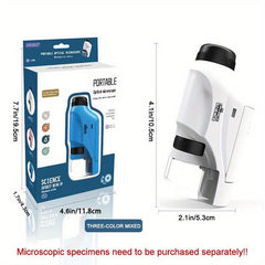 Mini Pocket Microscope Kit 60 120x Lab Handheld Microscope