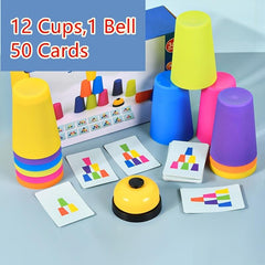 Stacked Cup Battle Game For Kids - Parent Child Interactive Game