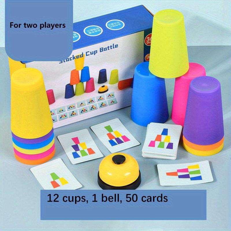 Stacked Cup Battle Game For Kids - Parent Child Interactive Game