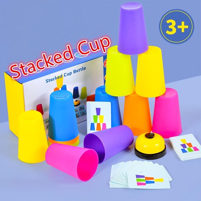 Stacked Cup Battle Game For Kids - Parent Child Interactive Game