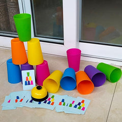 Stacked Cup Battle Game For Kids - Parent Child Interactive Game