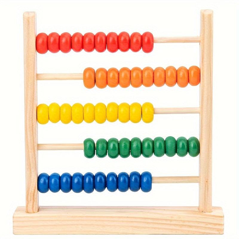 Wooden Abacus For Kids Math Counters Classic Counting Tool Toys
