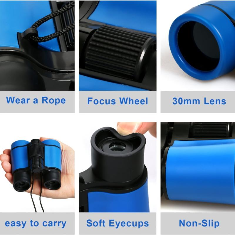 Shock Proof Binoculars Set for Kids Bird Watching & Hiking