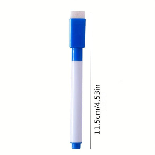 8 Washable Whiteboard Pens with Brush, Water-based, Eco-friendly