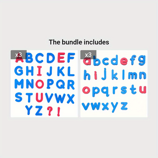 Educational Magnetic Stickers Red & English Letters Toy