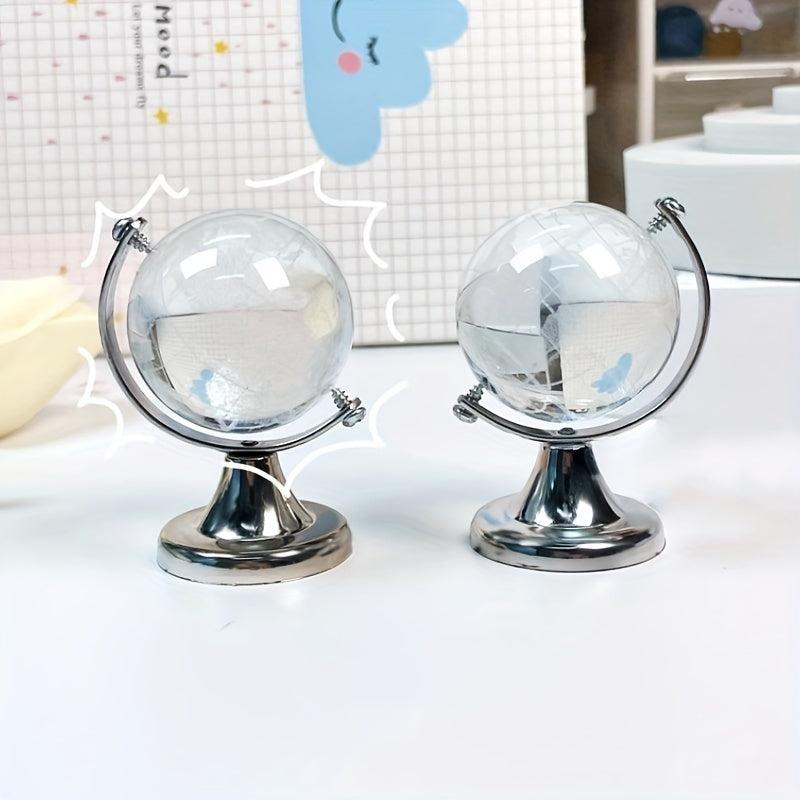 Mini Globe Creative Desktop Ornament Transparent Desk Decoration