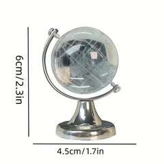 Mini Globe Creative Desktop Ornament Transparent Desk Decoration