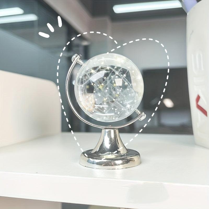 Mini Globe Creative Desktop Ornament Transparent Desk Decoration