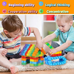 Building Blocks Toy Set DIY Educational Toys 72 Pieces
