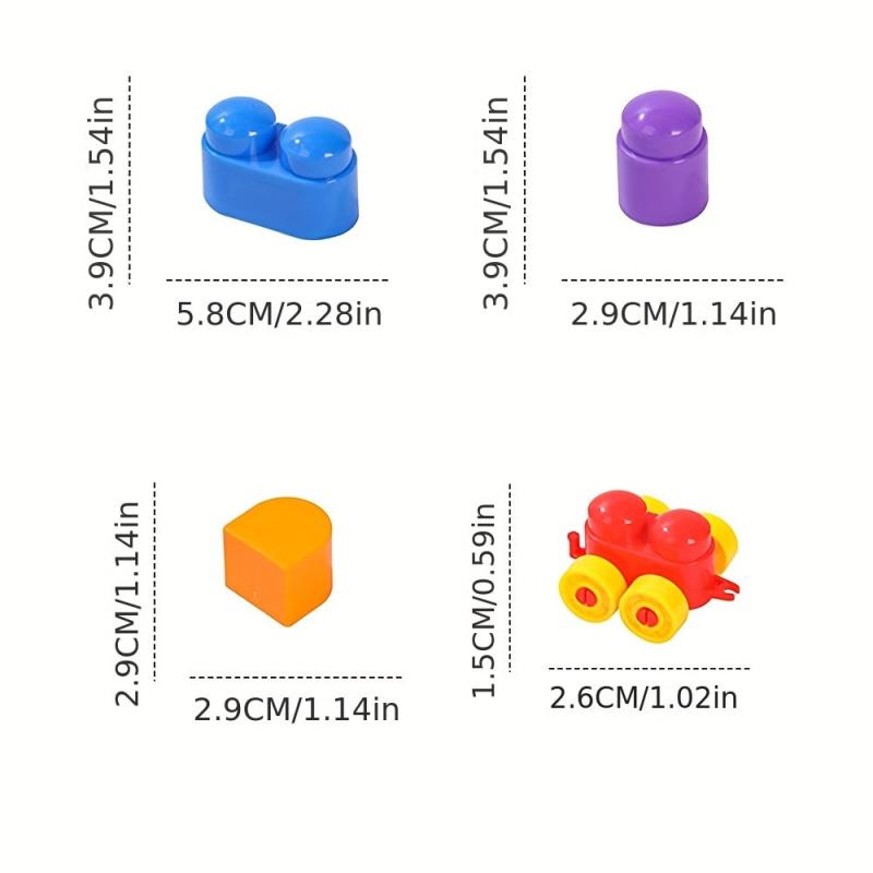 Building Blocks Toy Set DIY Educational Toys 72 Pieces