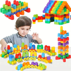 Building Blocks Toy Set DIY Educational Toys 72 Pieces