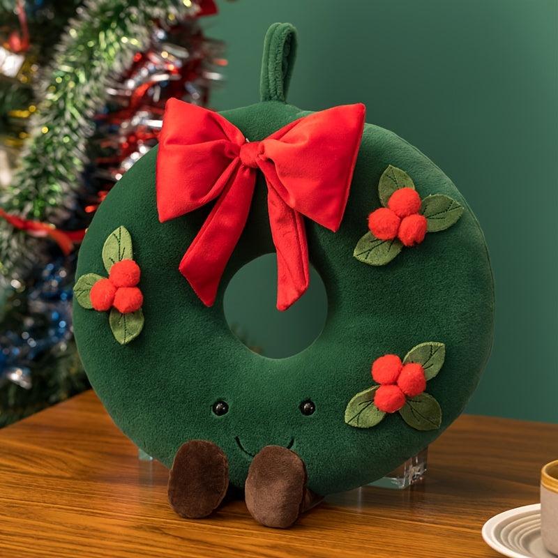 Christmas Ginger Bread Plushie Pillow Stuffed Cookie Cabin House Decor