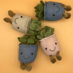 Succulent Plants Soft Toy for Kids - Plush Potted Doll Decor